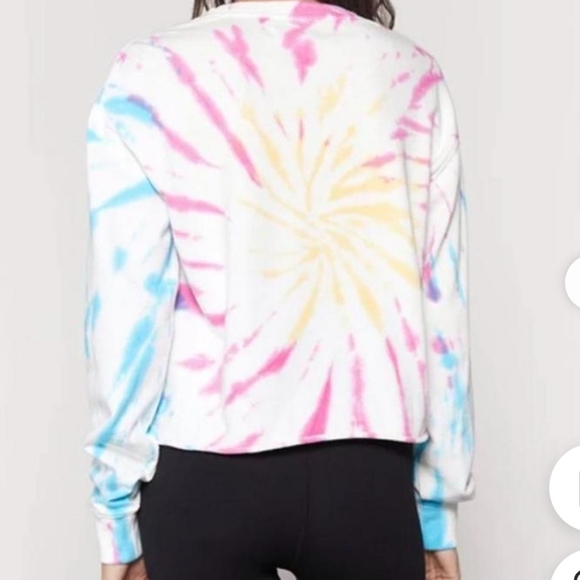 NWOT Spiritual Gangster Mazzy Pullover in Sunburst Tiedye SZ M - Picture 2 of 5